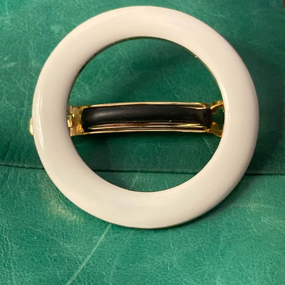 J. Crew  white hair clip